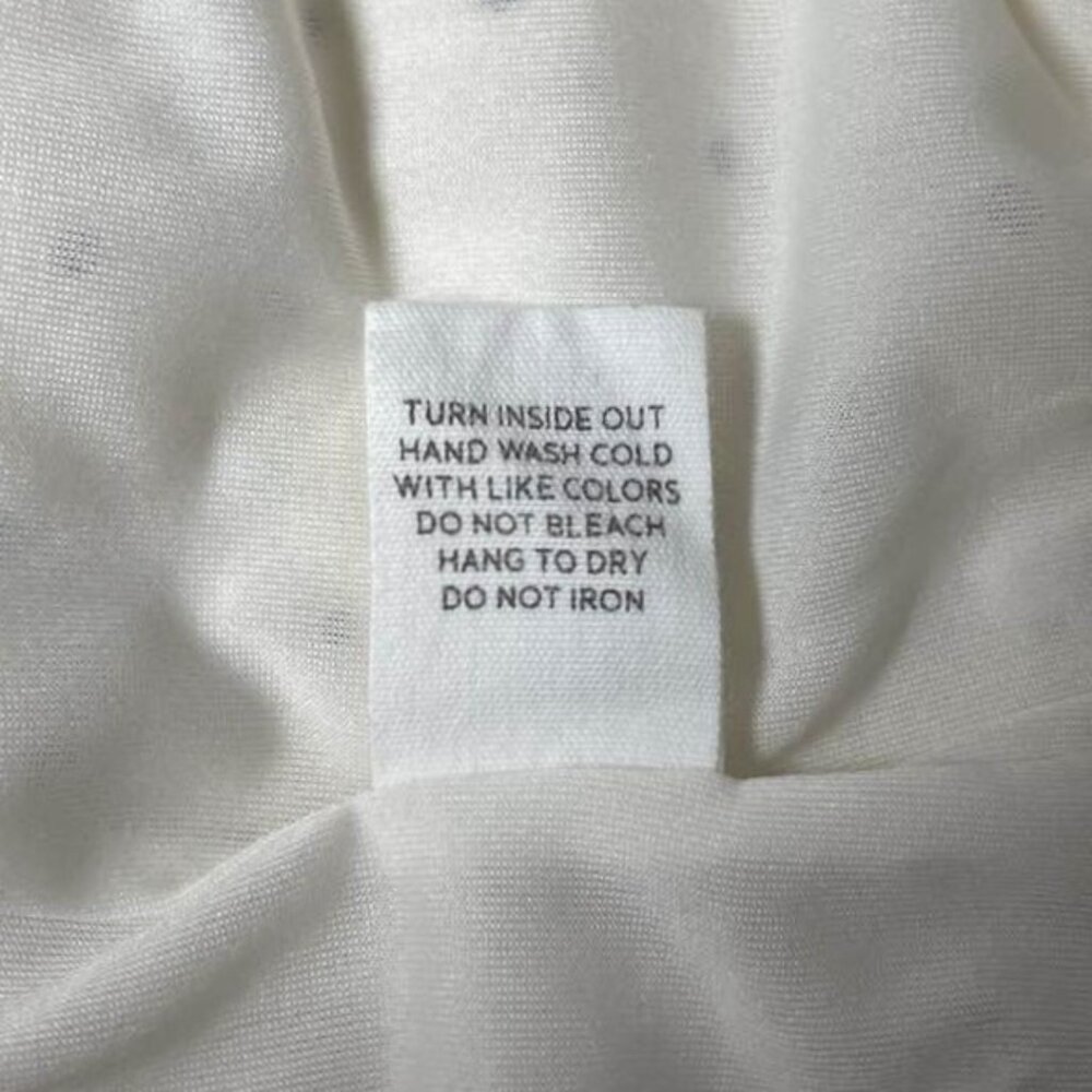 Blu Pepper Bubble Hem Blouse Balloon Sleeve Polka Dot Romantic Large - Picture 12 of 14